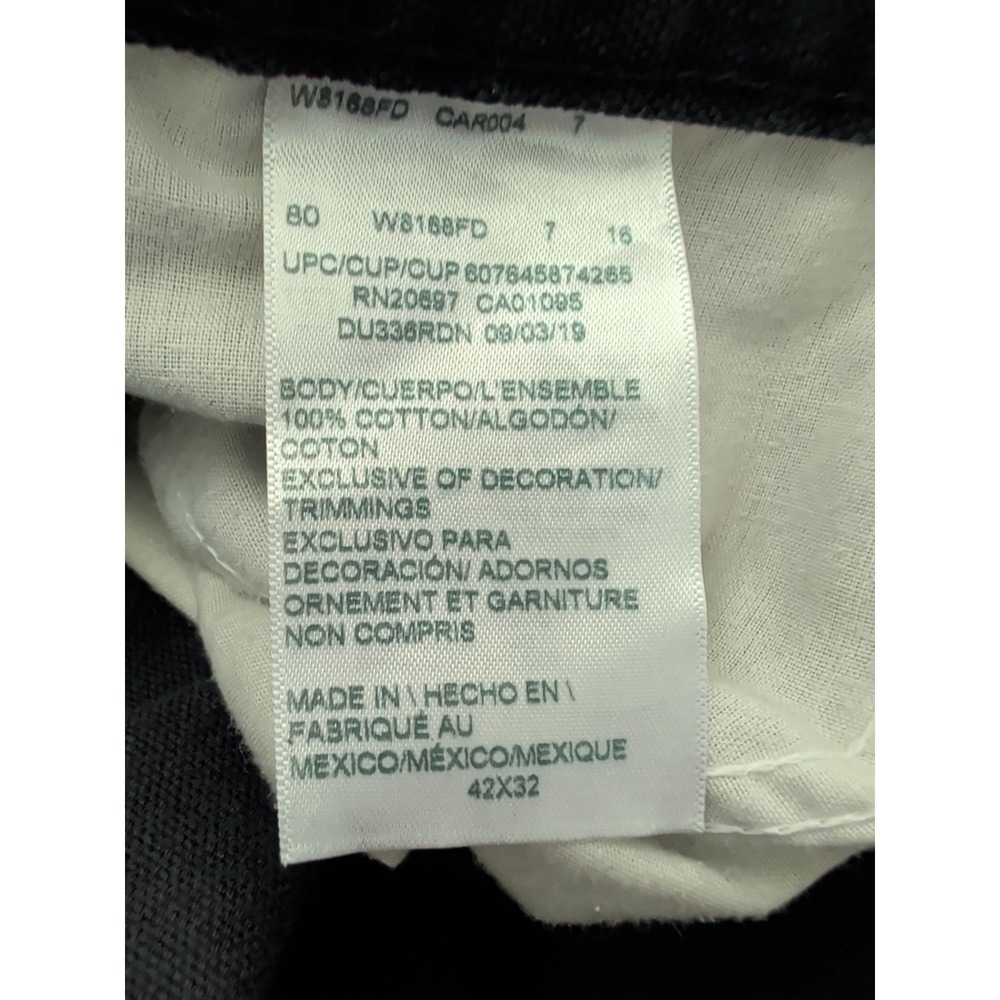 Dickies Navy Blue Canvas Carpenter Pants Workwear Hammer Loop Rugged Mens 42x32 - Picture 4 of 5